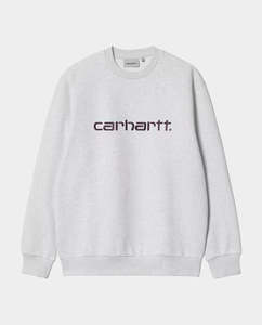 Carhartt WIP - Carhartt Sweat - Ash Heather/Cozy Purple