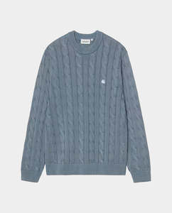 Carhartt WIP - Carter Sweater - Cozy Blue Garment Dyed
