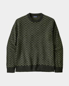 Jerseys: Patagonia - M’s Recycled Wool-Blend Sweater - Finned Old Growth Green