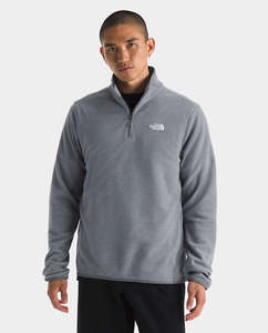 The North Face - Men’s Glacier Fleece 1/4 Zip Jacket - Mid Grey Heather