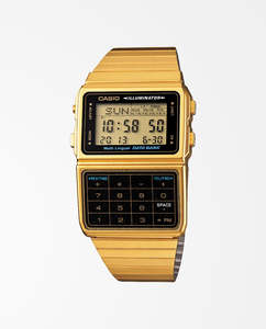 Casio - Classic Databank Calculator DBC611G-1D Watch - Gold