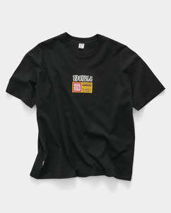 S Double: S/Double - Tall Billboard T-Shirt - Black