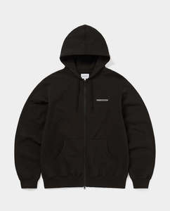 Hoodies: Thisisneverthat - Intl. Logo Zip-Hoodie - Off Black