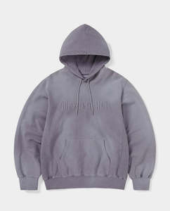Thisisneverthat - Overdyed Embroidery Hoodie - Faded Purple