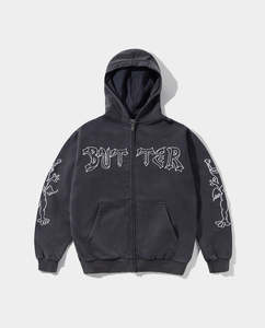 Butter Goods - Thirteen Zip-Thru Hoodie - Washed Navy