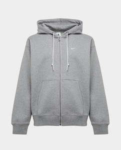 Nike - Solo Swoosh Full-Zip Hoodie - Grey Heather