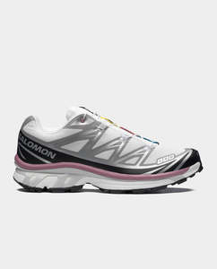 Footwear: Salomon - XT-6 Shoe - White/Black/Dusky Orchid