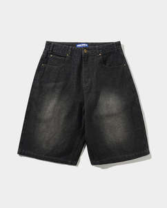 Shorts: Butter Goods - Scorpion Stitch Denim Shorts - Slub Black