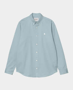 Carhartt WIP - L/S Madison Shirt - Tourmaline/White