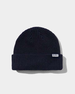 Butter Goods - Distressed Waffle Knit Beanie - Washed Navy