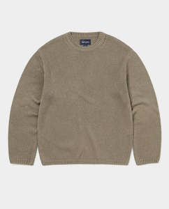 Thisisneverthat - Loose Gauge Knit Crewneck - Light Brown