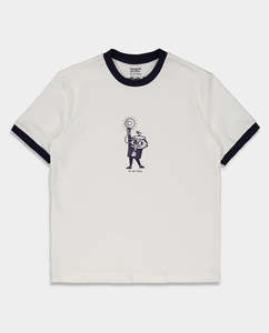 The Loose Company - Flash Ringer T-Shirt - White/Navy