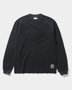 Butter Goods - Waffle LS T-Shirt - Washed Black