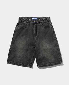 Shorts: Butter Goods - Drummer Baggy Denim Shorts - Streaky Black