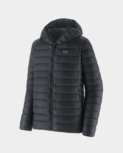Jackets: Patagonia - Men's Down Sweater Hoodie - Black