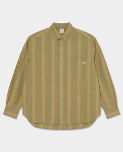 Shirts: Polar - Ben Shirt - Green Stripe