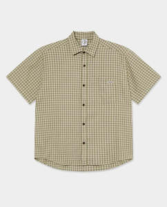 Shirts: Polar - Mitchell Shirt - Green/Beige