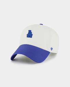 Hats: 47 Brand - Los Angeles Dodgers Clean Up MLB TT - Natural/Blue