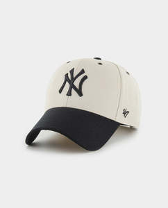 47 Brand - MVP TT New York Yankees Hat - Black/Bone