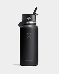 Hydro Flask - 32 Oz Wide Flex Straw Cap - Black