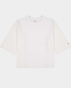 Checks Downtown - Wide Tee - White