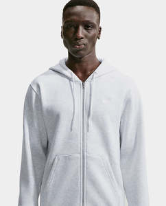 Hoodies: Nike - Full Zip Fleece Hoodie - Grey