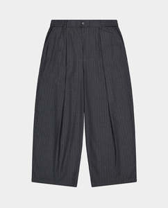 Checks Downtown - Hakama Pants - Charcoal Pinstripe