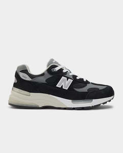 New Balance - 992BK Shoe - Black/Grey/White