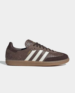 Footwear: Adidas - Samba OG Shoe - Earth Strata/Off White/Gum