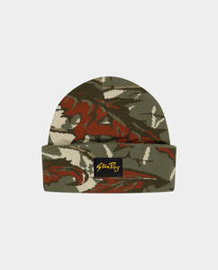 Beanies: Stan Ray - Label Cuff Beanie - Oak Camo