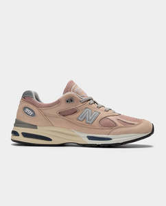 New Balance: New Balance - 991RB2 Shoe - Mahogany Rose/Silver