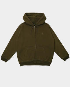 Passport - Workers Zip-Thru Hoodie - Dark Olive