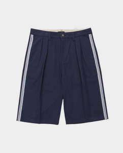 Shorts: Passport - Leagues Club Stripe Shorts - Navy