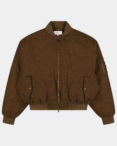 Jackets: Checks Downtown - MA-1 Bomber - Rust