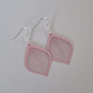Laser Cut Earrings: Petal