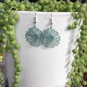 Laser Cut Earrings: Chrysanthemum