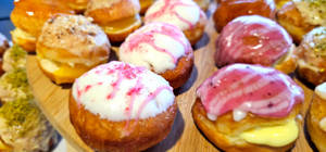 Products: Box of 6 Mini-Celebratory Sourdough Doughnuts