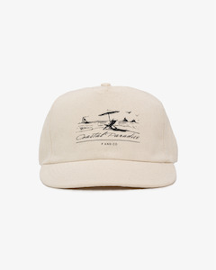 Shoreline Cap - 5 Panel - White/Sand