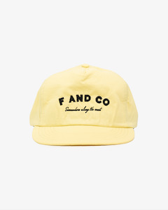 Nylon Coastal Cap - 5 Panel - Sand Yellow