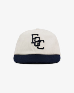 Monogram Ball Cap - 6 Panel- Navy/Off-White