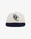 Monogram Ball Cap - 6 Panel- Navy/Off-White
