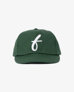 5 Panels: Art Letterman Cap - 5 Panel - Dark Green/Distressed