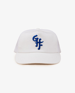 5 Panels: Glass Half Full Trucker Cap - 5 Panel - White