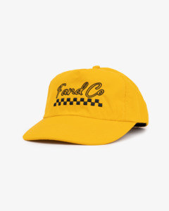 New Releases: Script Nylon Logo Cap - Wide Brim 5 Panel - Yellow