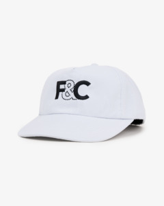 F&C Nylon Cap - Wide Brim 5 Panel - White