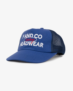 New Releases: Vintage Trucker Cap - Wide Brim 5 Panel - Washed Royal Blue