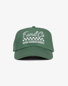 5 Panels: Script Logo Cap - Ball Trucker - Green