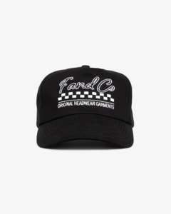 5 Panels: Script Logo Cap - Ball Trucker - Black
