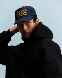 Script Logo Cap - 5 Panel - Navy