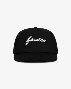 Evening Cap - Short Brim 5 Panel - Black